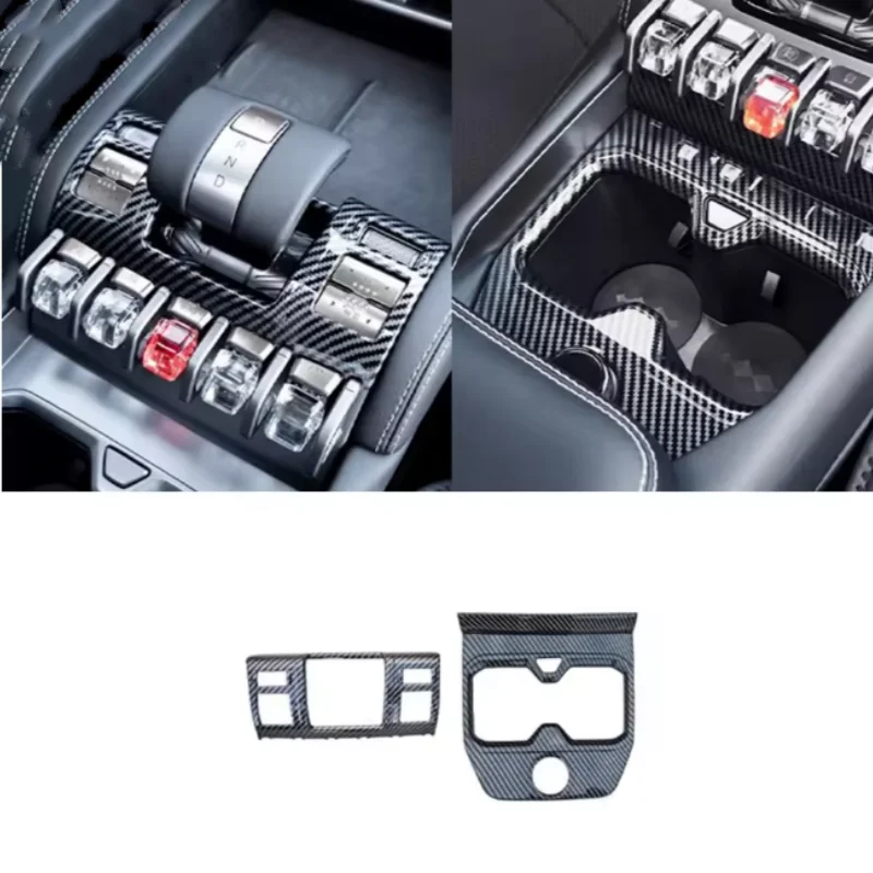 For BYD leopard  titanium 3 2025 2026 accessories Car Central Control Panel,Central Shift Water Cup Frame,Central Protection