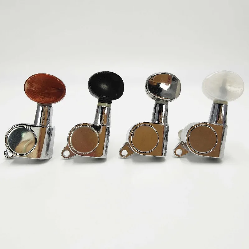 For Ukulele Tuning Pegs 4 String Sealed Machine Heads Small Round Head Replacement Part