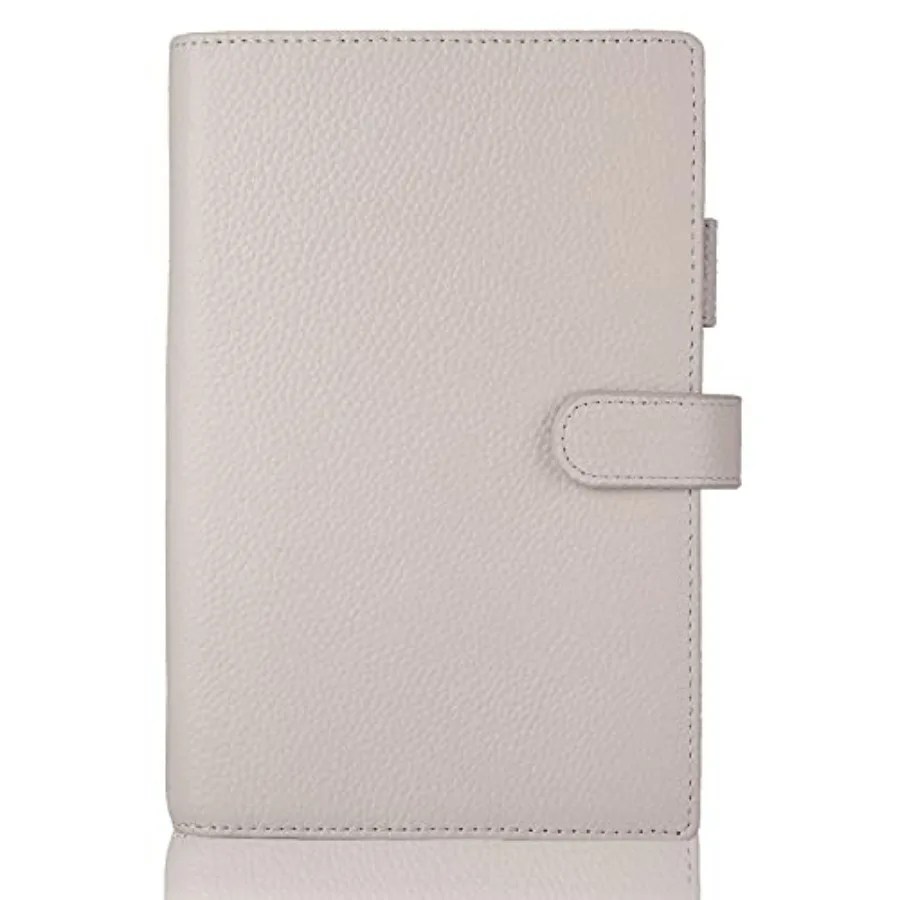 

Genuine Leather b6 Planner Cover, Personal Organizer with Pen Loop, Card Slots, Zipper Pockets, Compatible with Most B6 size Pl
