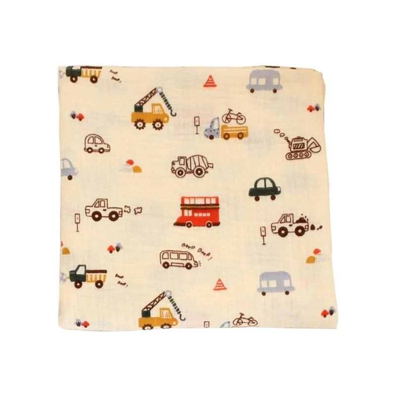 

J15U 80x80cm Cotton Baby Blanket Absorbent Swaddles Wrap Breathable Small Quilts Delivery Blankets for Newborns