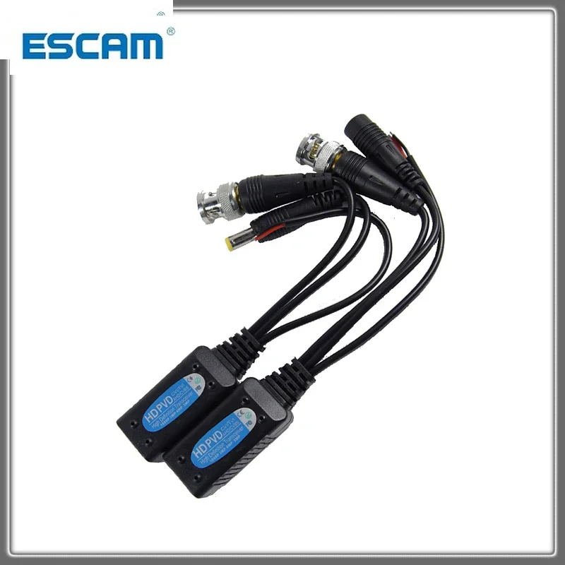 

Cat5 CCTV UTP Video Balun витые пассивные трансиверы BNC CCTV для HD CVI/AHD/TVI IPC для 2MP 3MP 4MP ESCAM 500PVD 200M Range