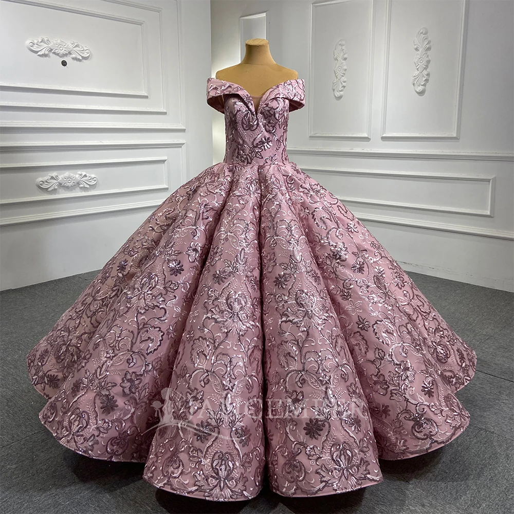 

J66661 Jancember Quinceanera Dresses V Neck Off The Shoulder Applique Prom Beaded Ball Gown Vedtidos Para Quinceañera Robe Fille