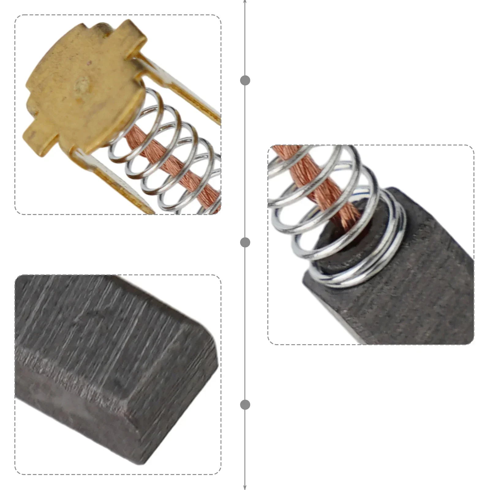 Set Of 4 Carbon Brushes Model 999-054 For For G18DL G18DMR G18DSL G14DL G14DMR G14DSL 18V Electric Tool Repair