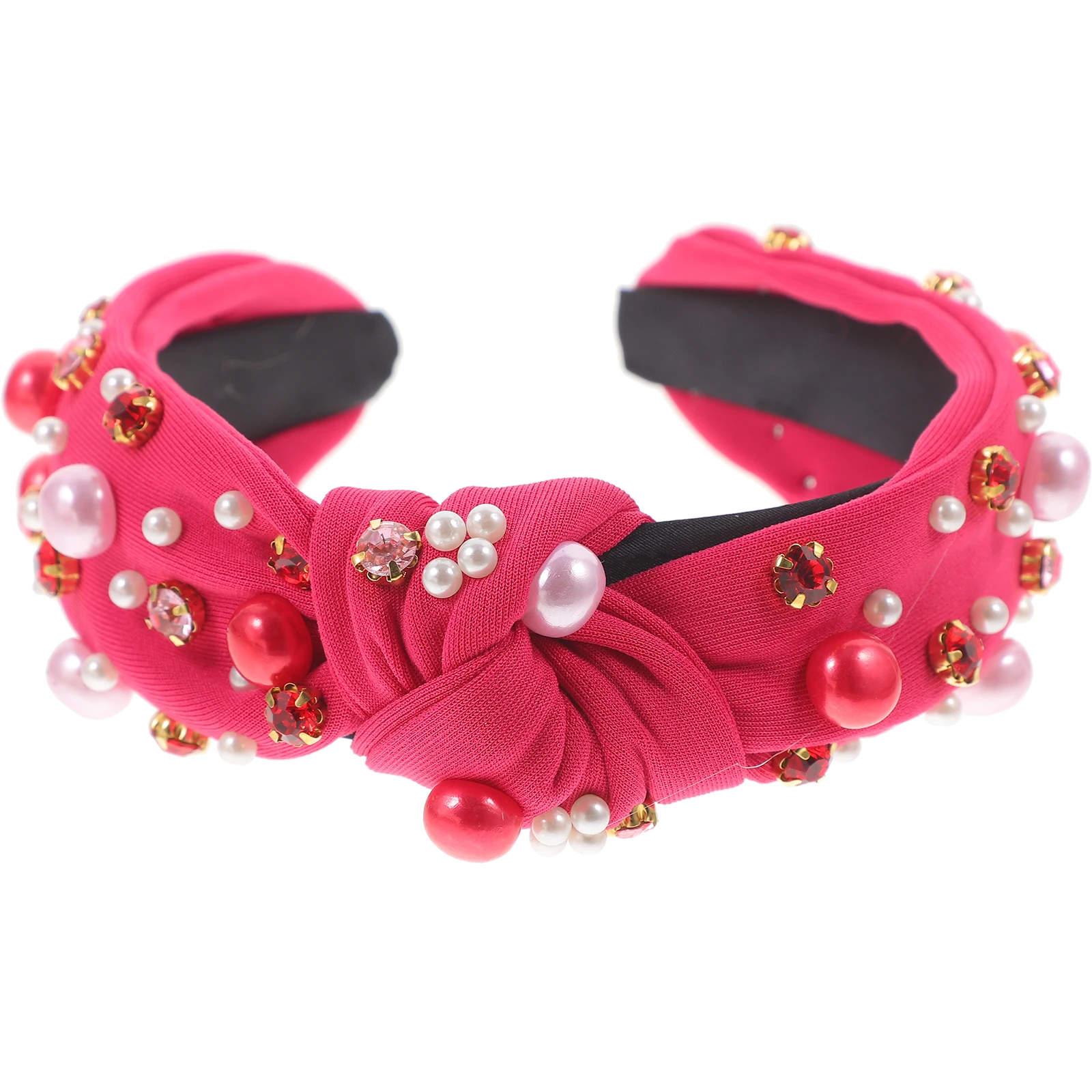 

Pearl Rhinestone Headband Embellished Hairbands Decorative Headbands Accessories European American Women for