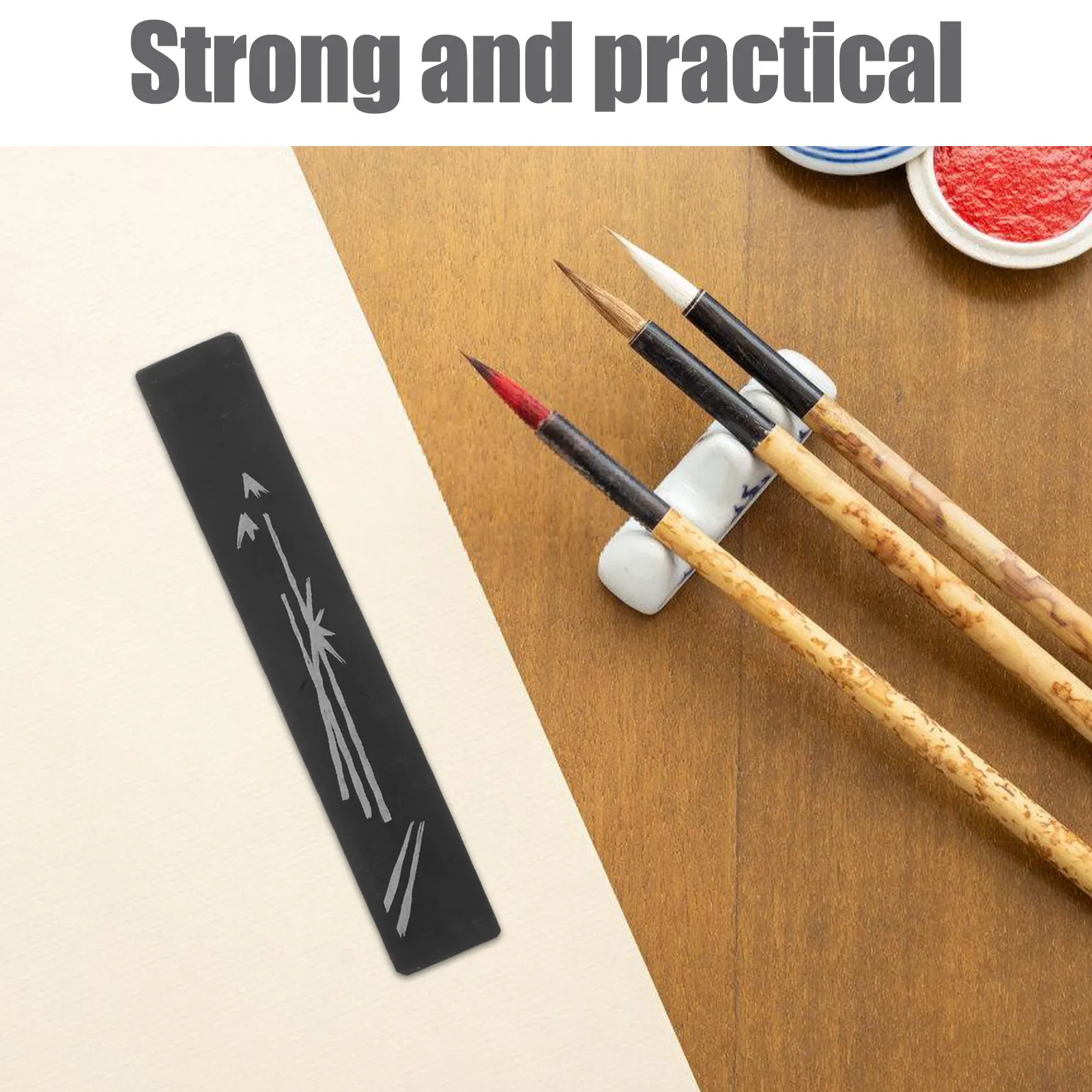 1Pair Decorative Stone Paperweights Heavy Office Desk Brick for Calligraphy Sewing Book Weight Patchwork Office Paperweight