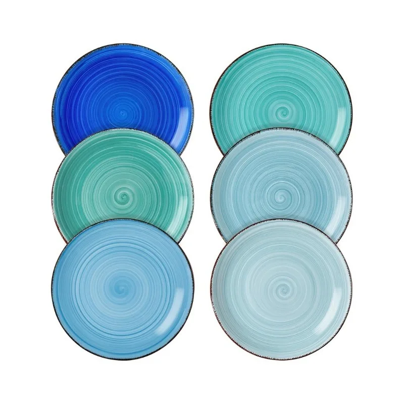 

Bonita Salad Plate Set of 6, 7.5 Inch Ceramic Dinner Plate, Dishwasher and Microwave Safe