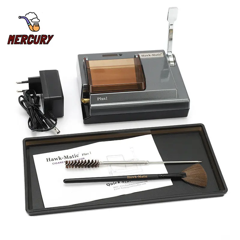 MERCURY HK-2 5.5 6.5 8mm Electric Tobacco Roller Machine Automatic Cigarette Rolling Tray Injector Maker for Smoking Accessories