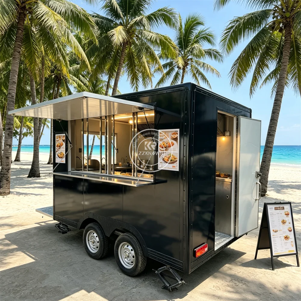 

Portable Concession Food Truck Outdoor Mobile Pizza Burger Truck Customized Commercial Kitchen Food Trailer With Full Kitchen