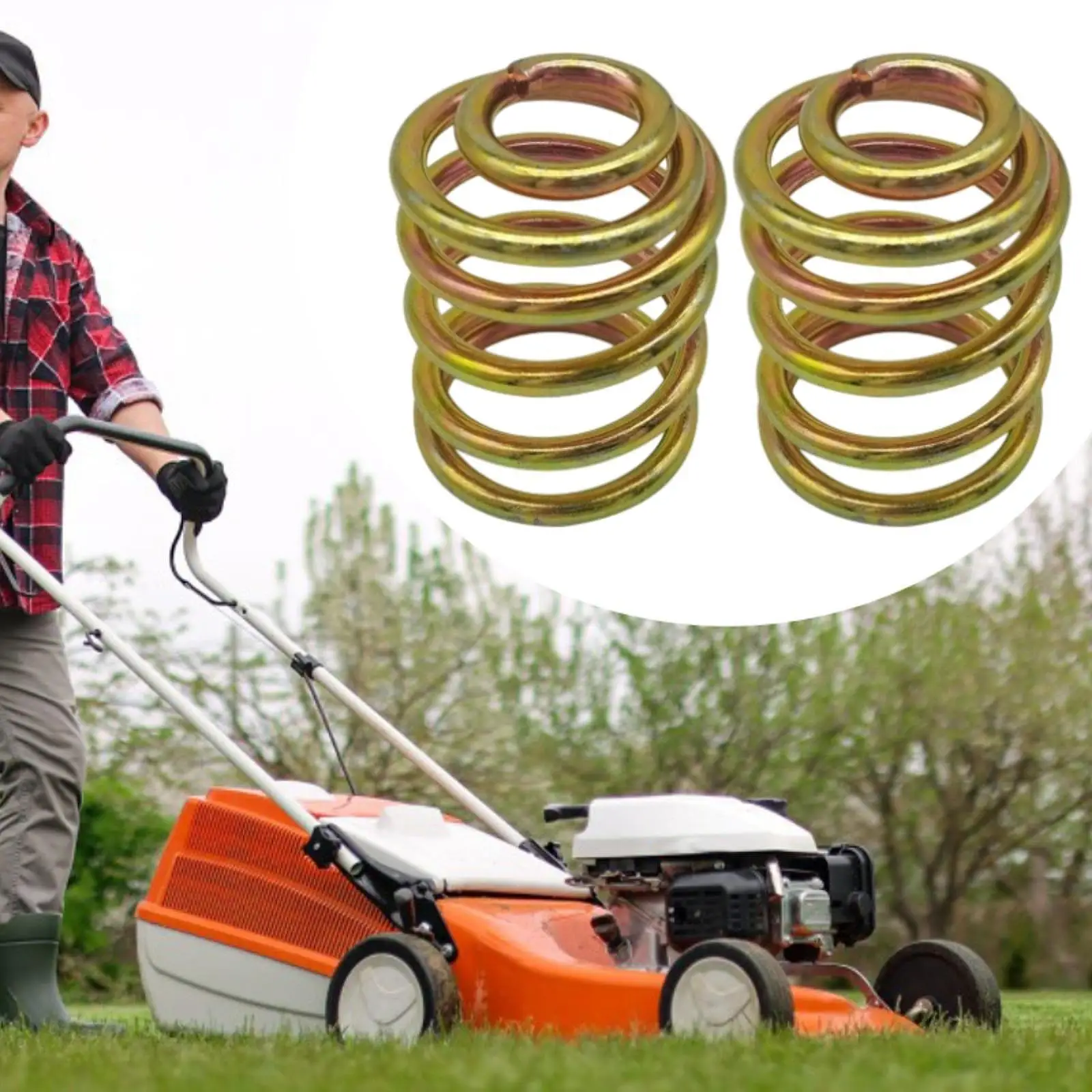 

2Pcs Compression Seat Springs Portable Easy Installation Practical Compact Accessories Supplies 283516 Replacement Mower Part