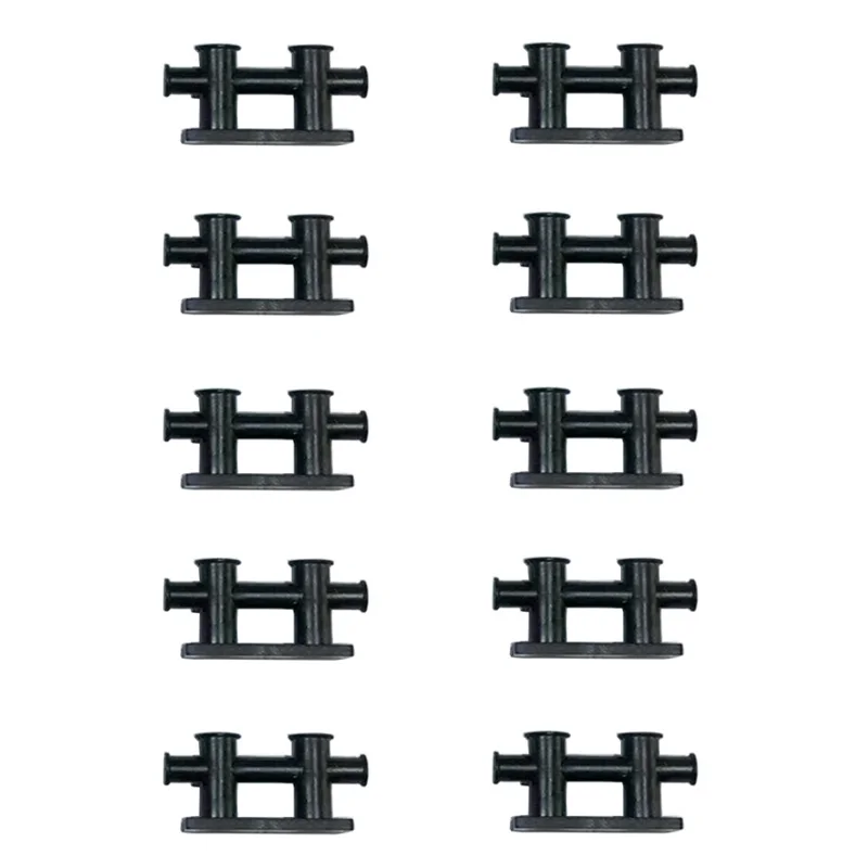 10 adet ABS plastik çift sütun kablo kılavuzu sütun uzunluğu 30mm yükseklik 16mm tel toplama sonrası rehberlik baba kilidi RC DIY için