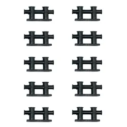 10PCS ABS Plastic Double Column Cable Guide Column Length 30mm Height 16mm Wire Collection Post Guiding Bollard Lock for RC DIY