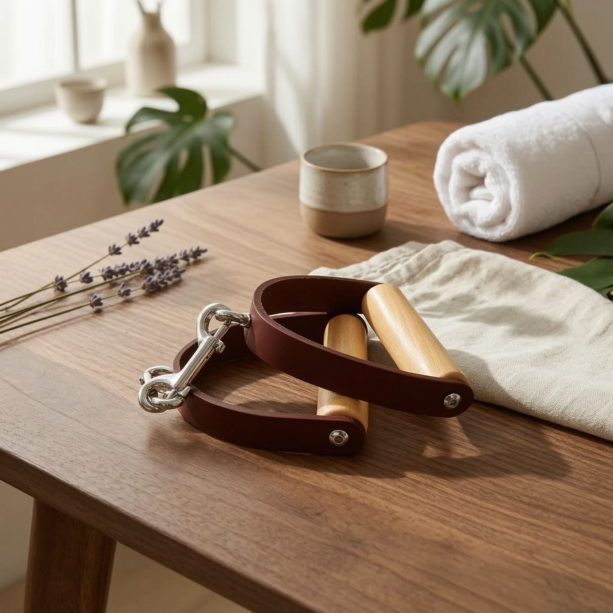 2 Piezas de Agarraderas para Reformer de Pilates, Agarraderas Resistentes para Gimnasio
