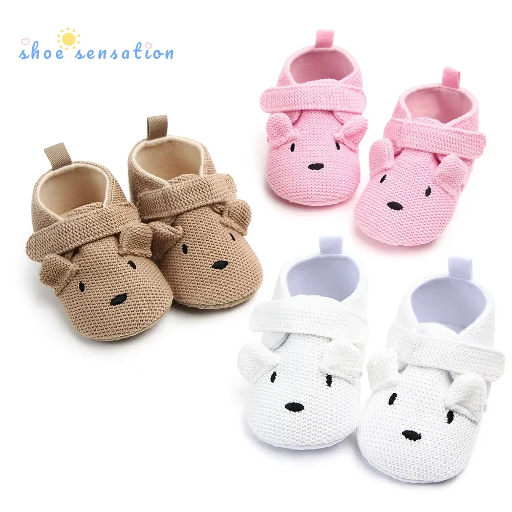 

Meckior Baby Slippers Casual Baby Boy Girl Knit Crib Shoes Cartoon Soft Sole Anti-slip Prewalker Reptiles Toddler Baby Shoes