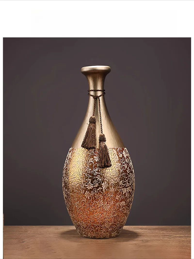 New Chinese Ornament Luxury Decal Vase Creative Home Decoration