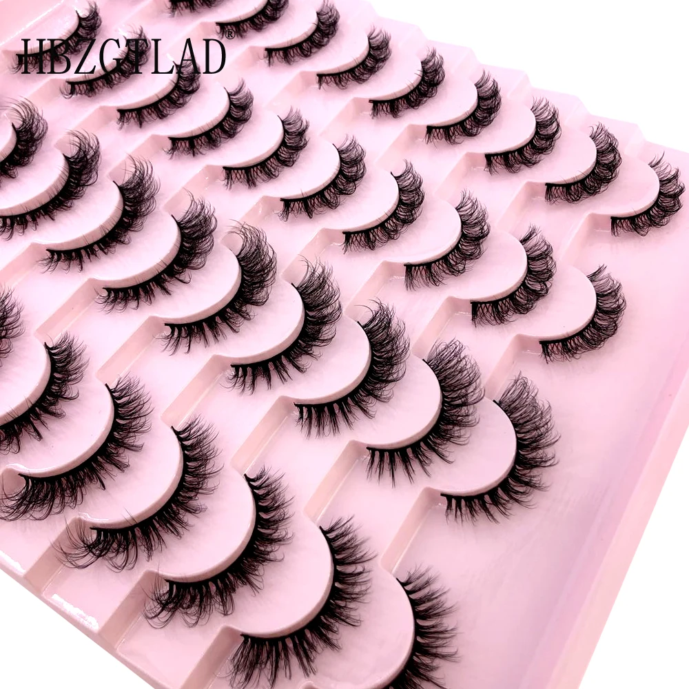 Neu: 20 Paar Natürliche Dicke Künstliche Wimpern, Lange 6D Nerz-Wimpern für Make-up und Wimpernverlängerung – Detail 27