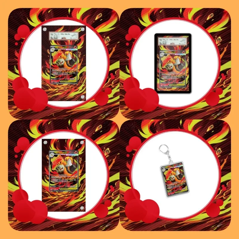 

Art Display for Pokemon Camerupt Card PTCG Keychain Anime Game Collectibles Anime Merchandise Acrylic Protective Case Toys Gift