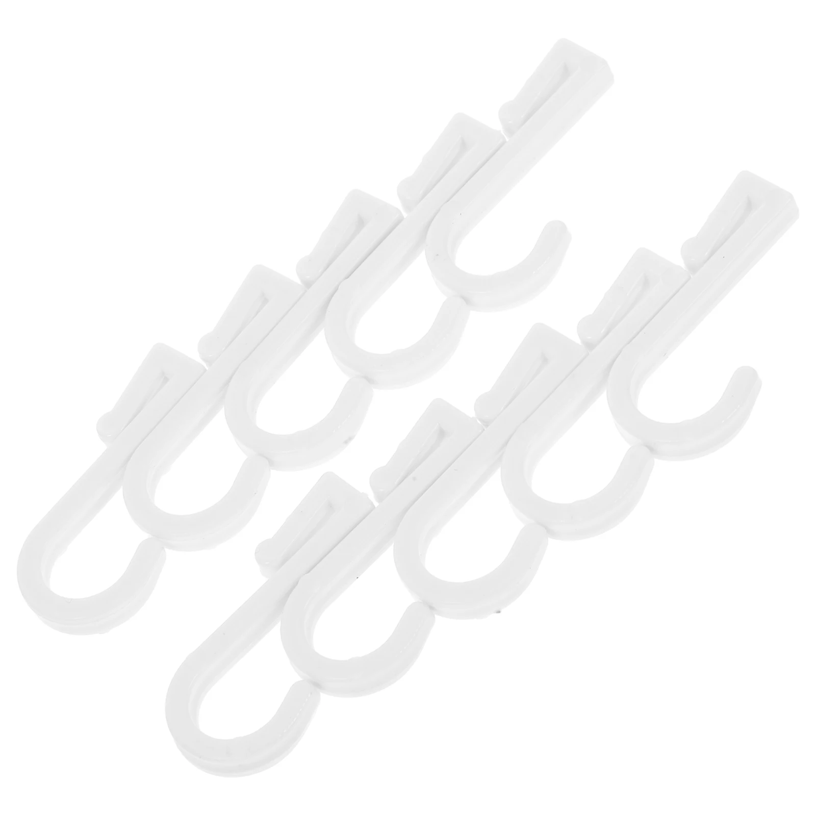 

10Pcs Clip-on Hanging Hooks Plastic Flat Rack Hook Hanger Towels Clothes Bags Kitchen Bathroom Storage Small Hooks for Hanging