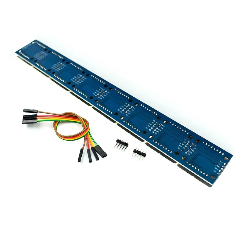 MAX7219 8*8 Dot Matrix LED Display 8 in One Red Common Cathode Digital Tube Control Board Module With Cable for Arduino