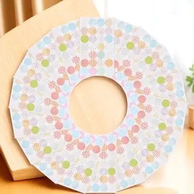 20 ورقة من ملصقات تعزيز ثقب الثقب، ملصقات ورقية لاصقة مزخرفة بأوراق فضفاضة لحماية وإصلاح الثقب #6