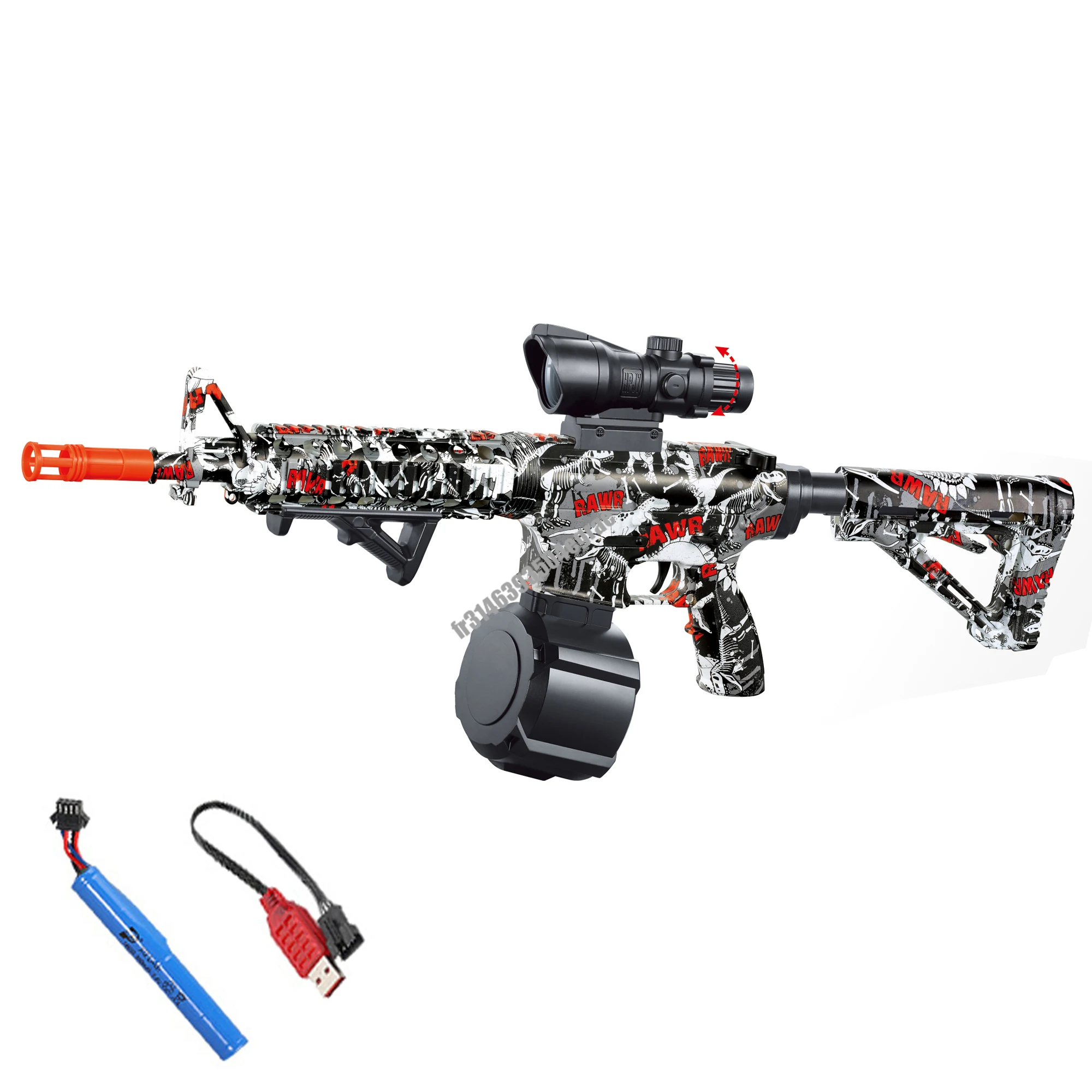 Bola de Gel eléctrica M4, Rifle de juguete altamente ensamblado, Manual/automático, modo Dual, pistola de bolas de Gel para Outdoo, actualización de