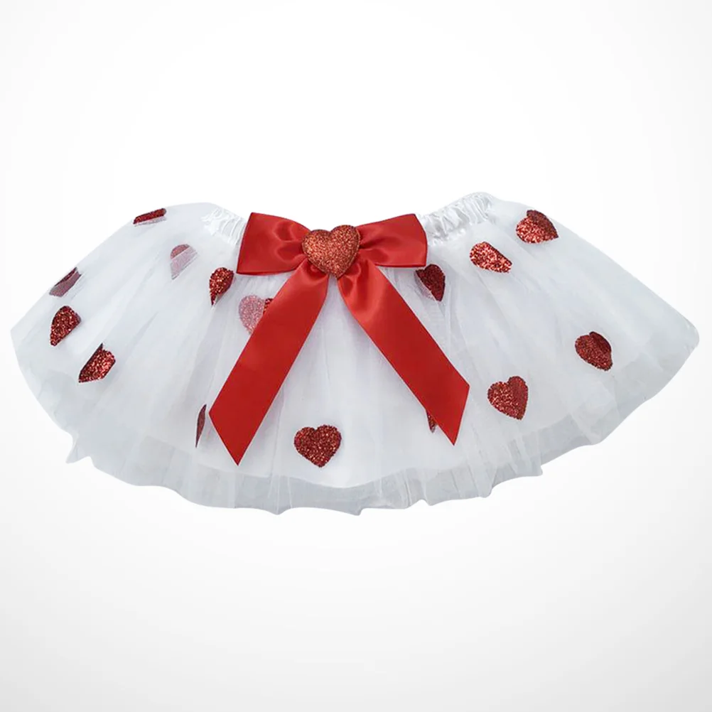 

Gauzy Tutu Skirt Bubble Skirt Comfortable Elastic Waist Princess Costume School Party Play Travel 100Cm