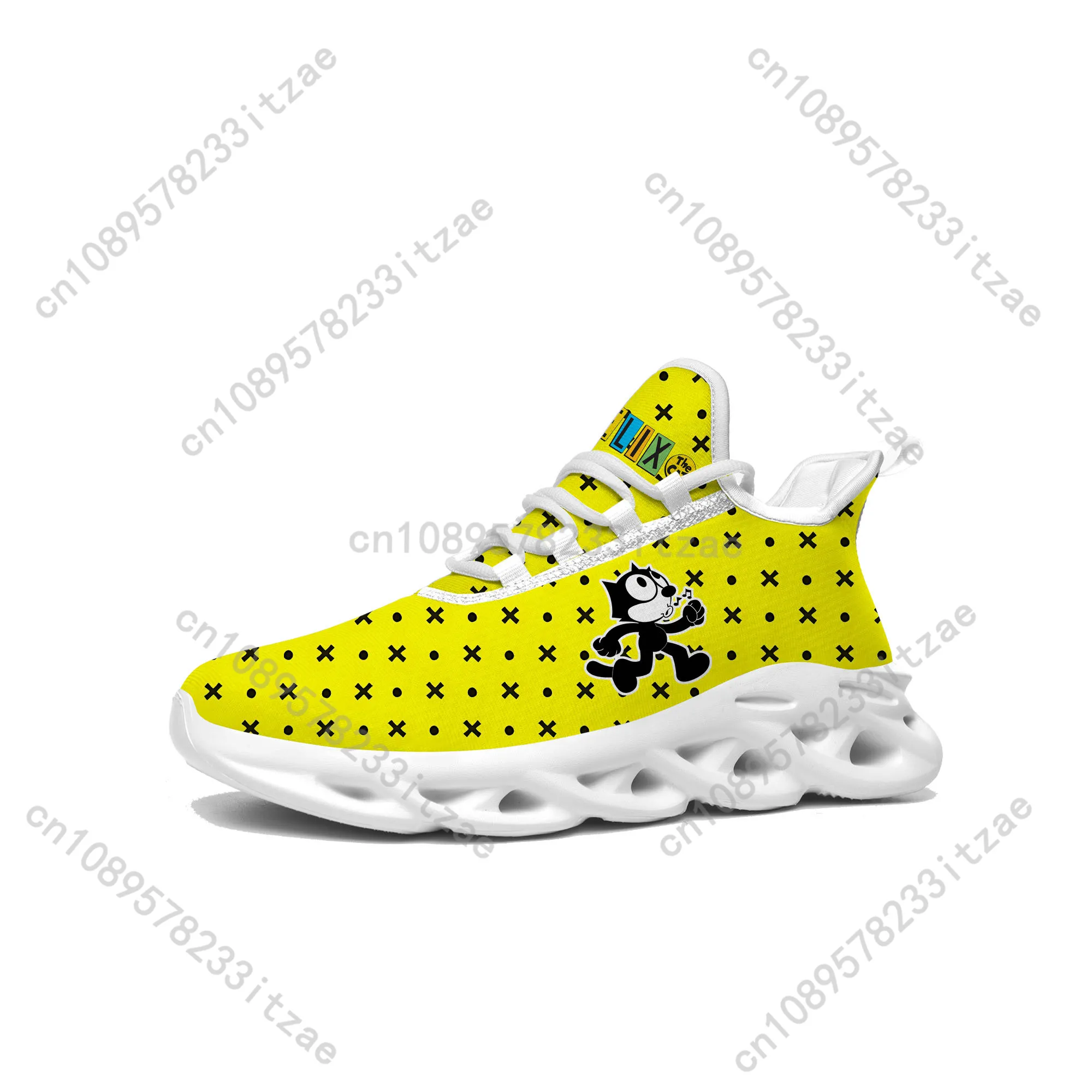 

F-Felix The Cat Flats Sneakers Mens Womens Sports Running Shoes High Quality Sneaker Lace Up Mesh Footwear Customize Shoe