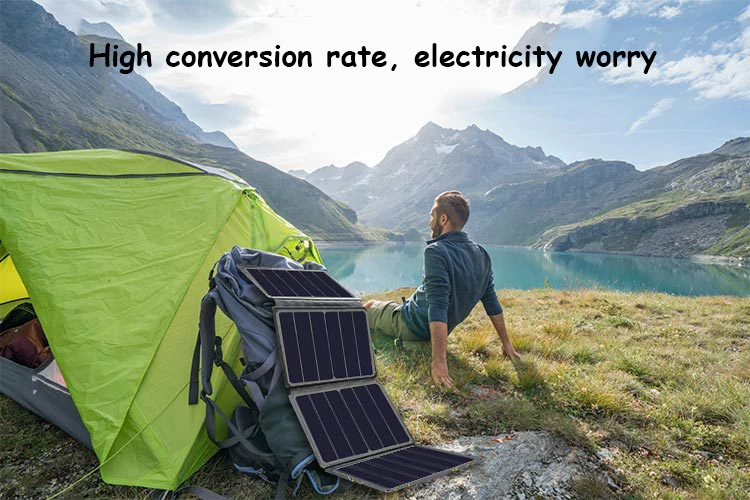 Customization Foldable Solar Panel Waterproof 20W Portable Outdoor Power Solar Charger for Mobile Phone Laptop Power Bank