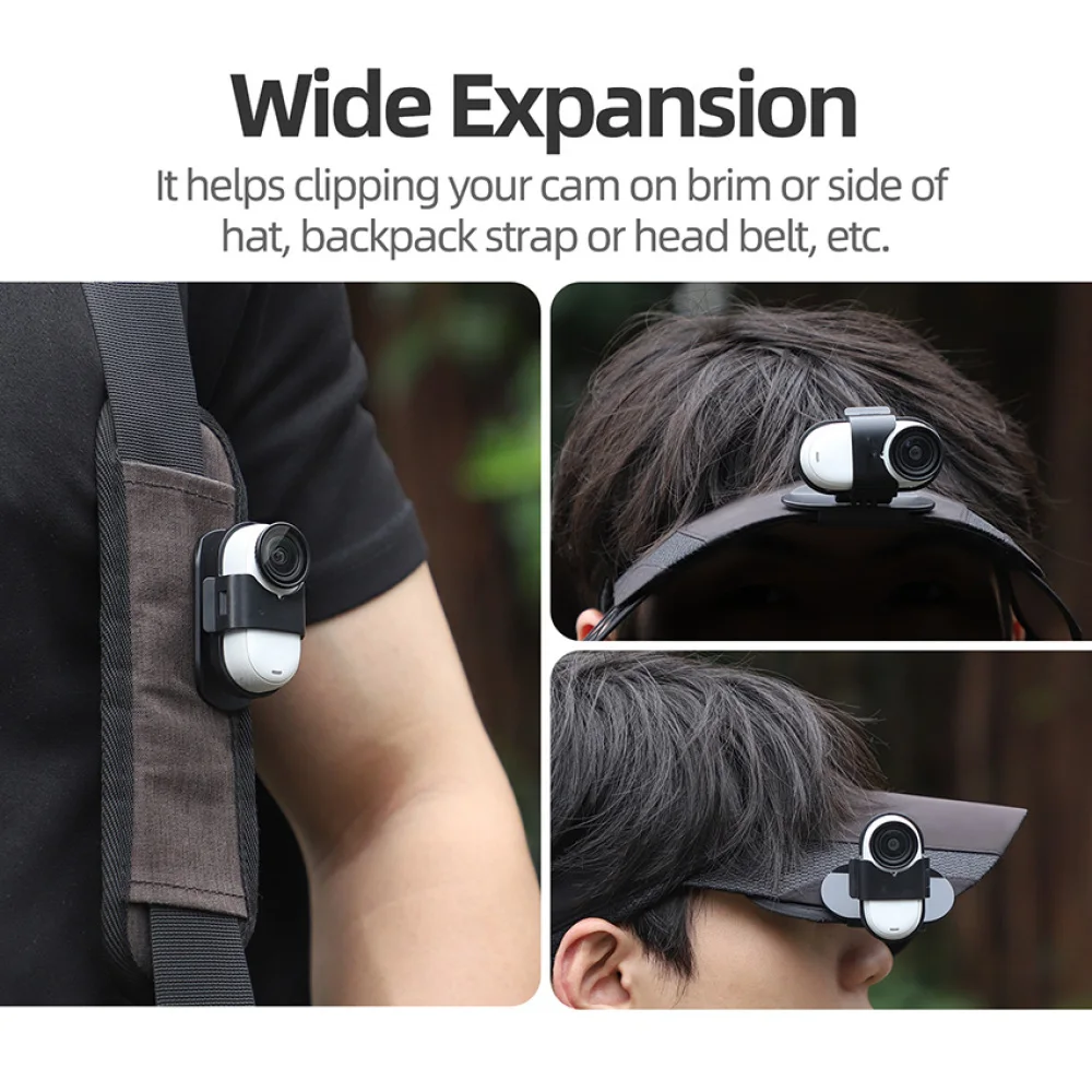 アヒルハットヘッドブラケット Insta360 GO 3S つばクリップ一人称写真カメラアクセサリー用