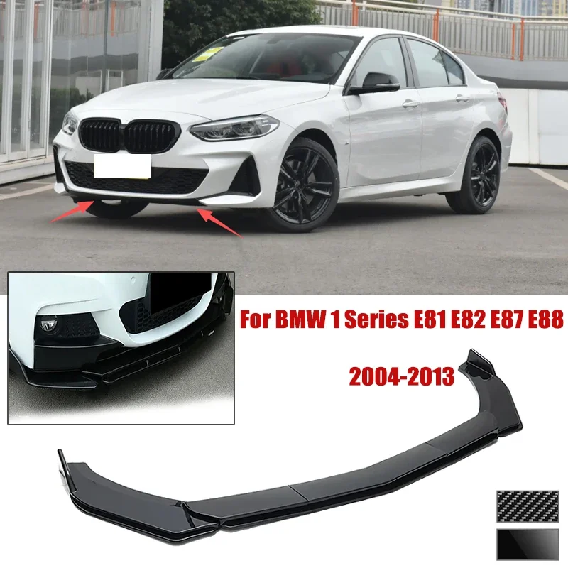 5pcs Front Bumper Shovel For BMW 1 Series E81 E82 E87 E88 04-13 Spoiler Front Bumper Deflector Anti Scratch Protection Device