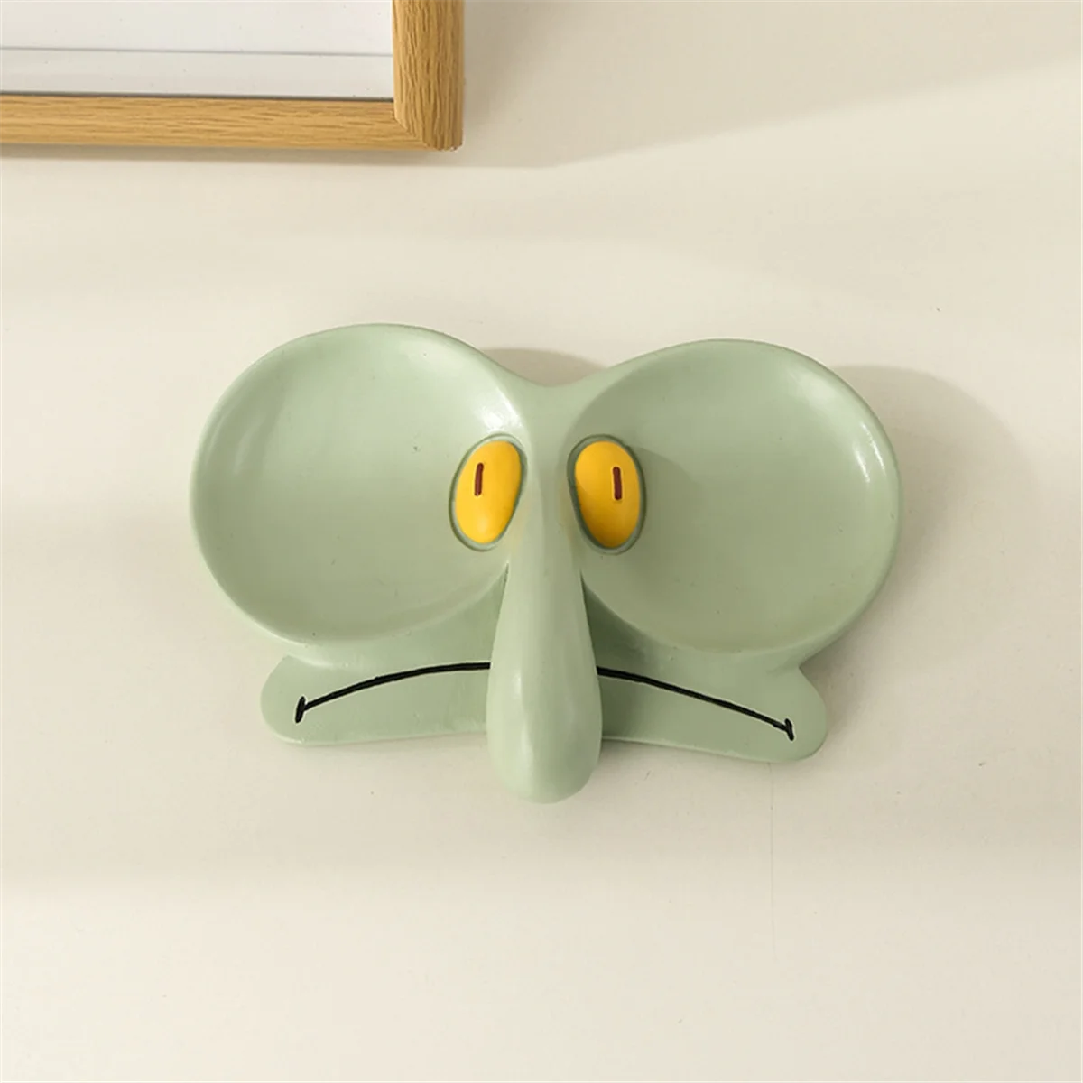 U-VBN-Cute Eyeglasses Holder Stand for Desk,Audit, Squidward Edition Funny Sunglasses Holder Stand & Jewelry Tray