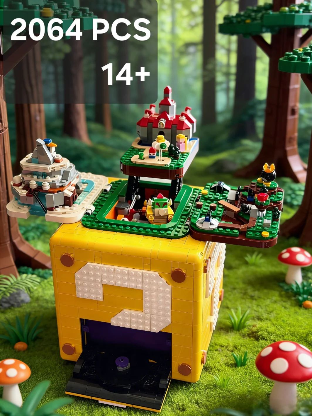 

2064PCS Creative 64 Question Mark Block Building Blocks Compatible Game Props Model Assembly Bricks Toys Gift For Kids Boy Adult