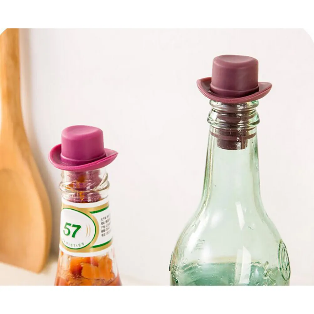 

6Pcs Silicone Wine Stoppers Air Tight Bottle Seals for Wine Soda Oil Vinegar Dishwasher Safe Reusable Color Coded Beverage Corks