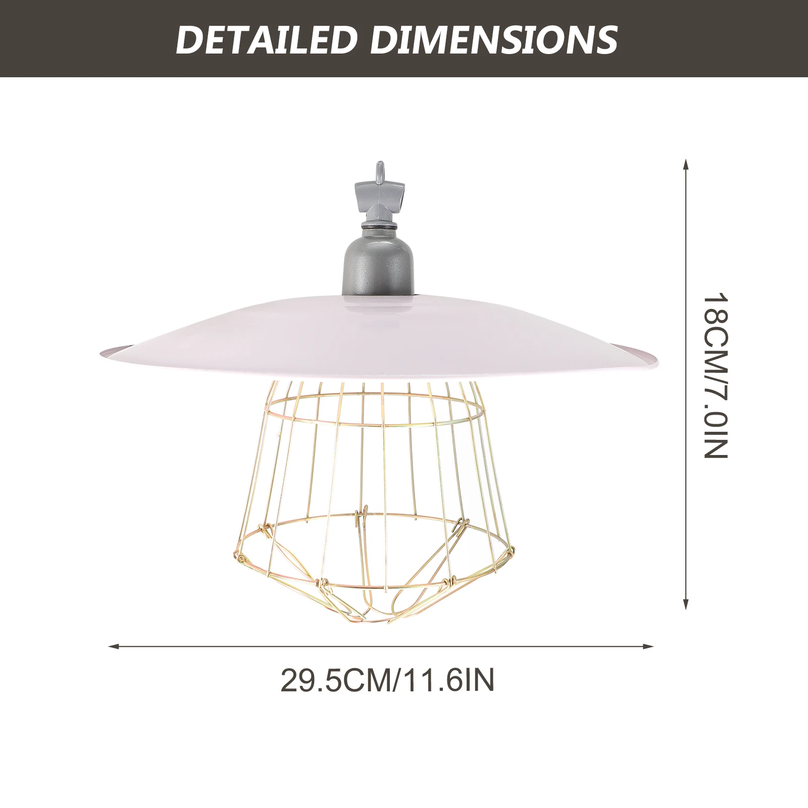 

Durable Livestock Heat Preservation Lamp High Safety Anti Deform Damage Practical Easy Operate Cage Heat Lamp Livestock Breeding