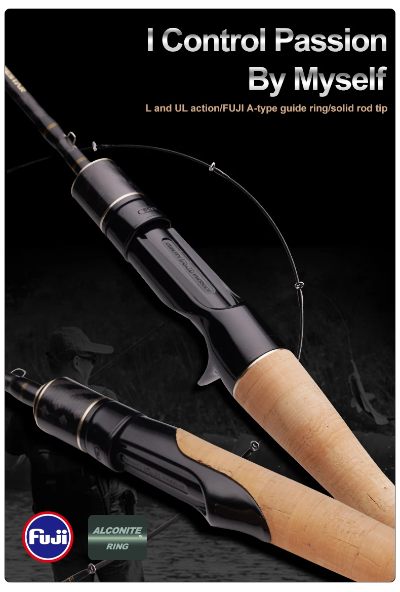 SPURS Pro Light Game Angelrute 1,86 2,15 m UL/L Schnelle Aktion FUJI Guide Spinning Casting Carbon Angelrute für Forelle Rochfish Bass – Detail 1
