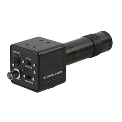 CCD 800TVL 1/3 Industry Digital Video Microscope Camera CS C Mount Lens Support BNC Color Video Output SMD BGA PCB Soldering