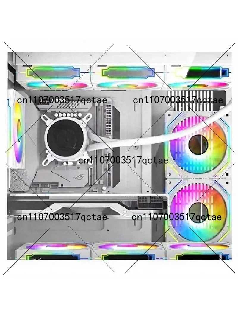 Micro ATX Desktop PC Case with Tempered Glass Side Panel, Compact Gaming Tower - view 6