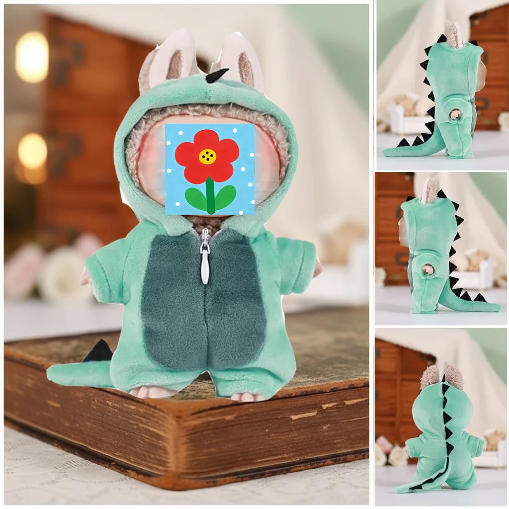 

13CM plush toy clothes, dinosaur animal costume accessories, doll clothes, Nordic forest elf clothes