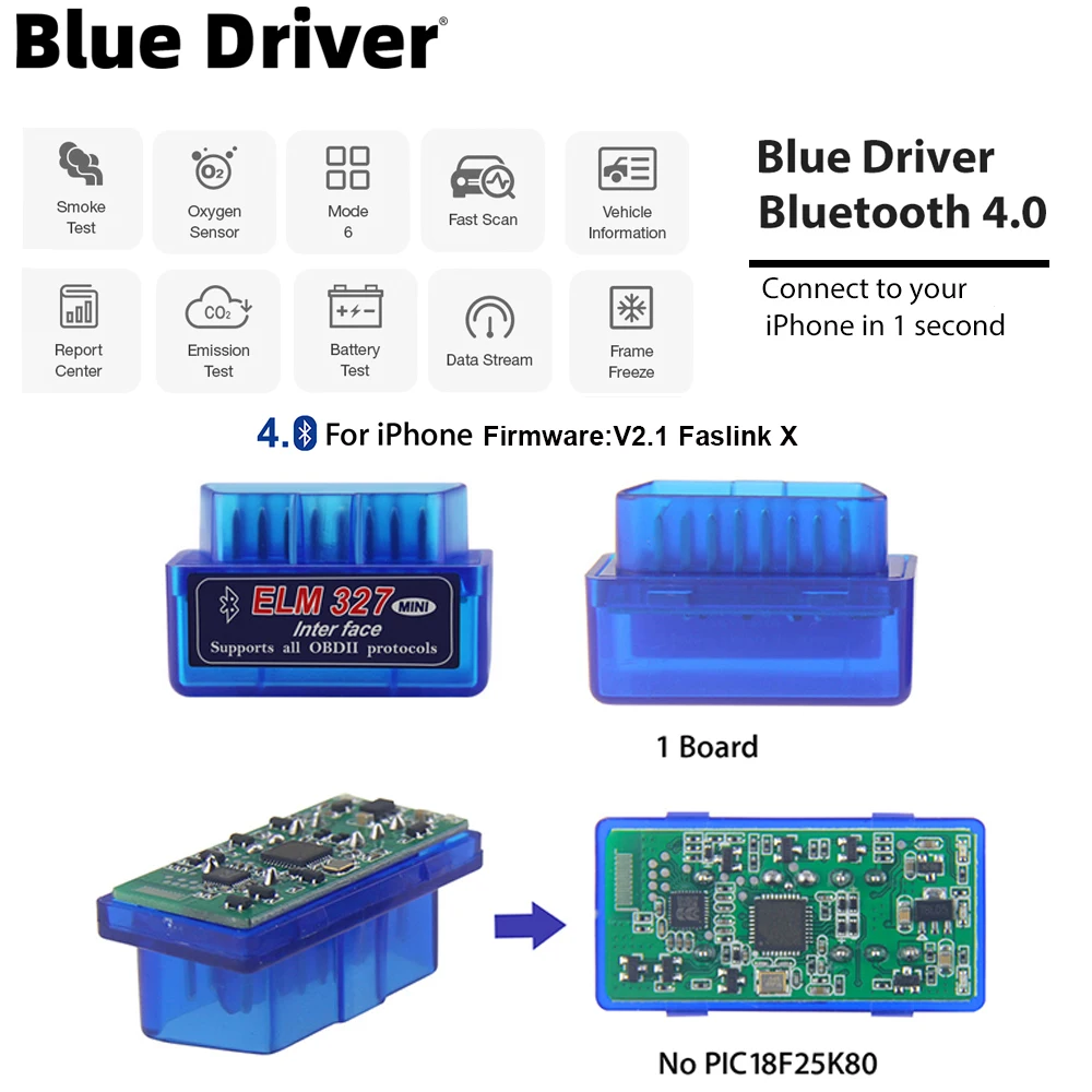 Автомобильный диагностический инструмент ELM327 Mini V2.1 детектор Bluetooth OBD Bluetooth для Android/Windows