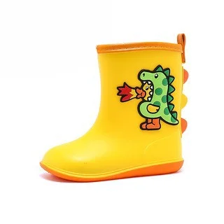 Classmate-Botas de lluvia de pato amarillo para niño y niña, zapatos impermeables de agua para bebé, novedad de invierno, 2024