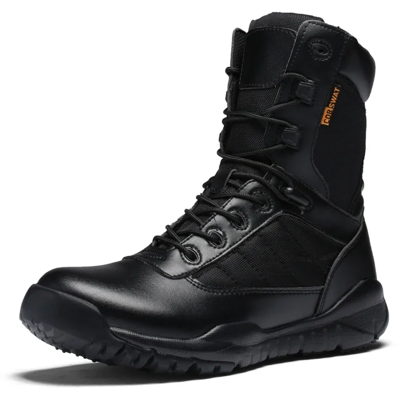 Men Tactical Boots Casual Free Shipping Ankle Waterproof Brand Outdoor Hiking Shoes Plus Size Boot Black Climbing Shoes