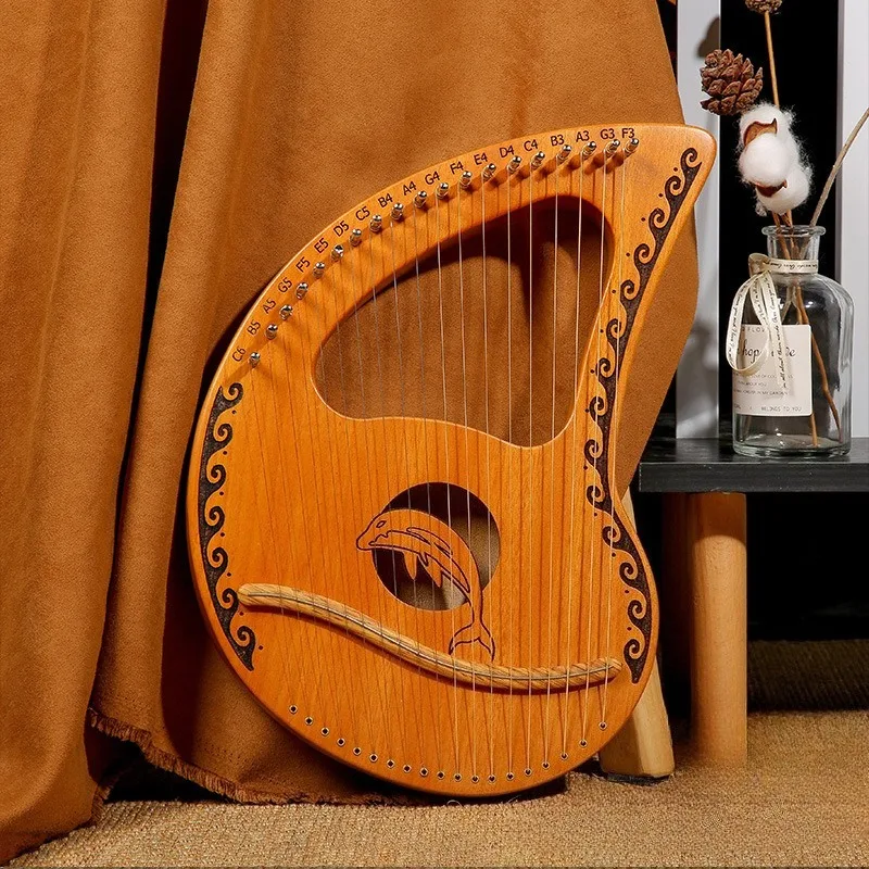19 String Lyre Harp Beginners Portable Lyre Harps Adult Tradition Stringed Instruments Children Miniature Musical Instruments