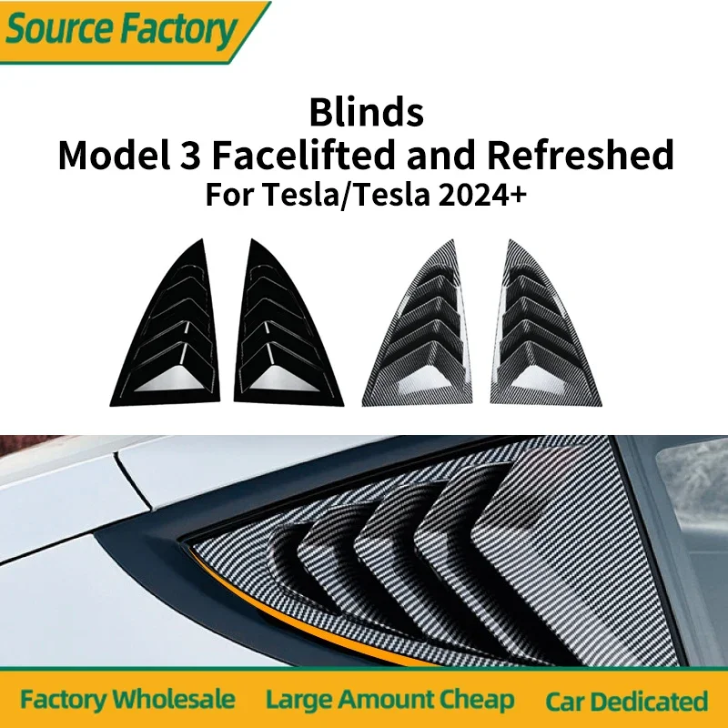 

Эмблемы, горячая новая мода для Tesla Model 3 2024 2025, высококачественные автомобильные популярные жалюзи, наклейка, аксессуары для внешней модификации