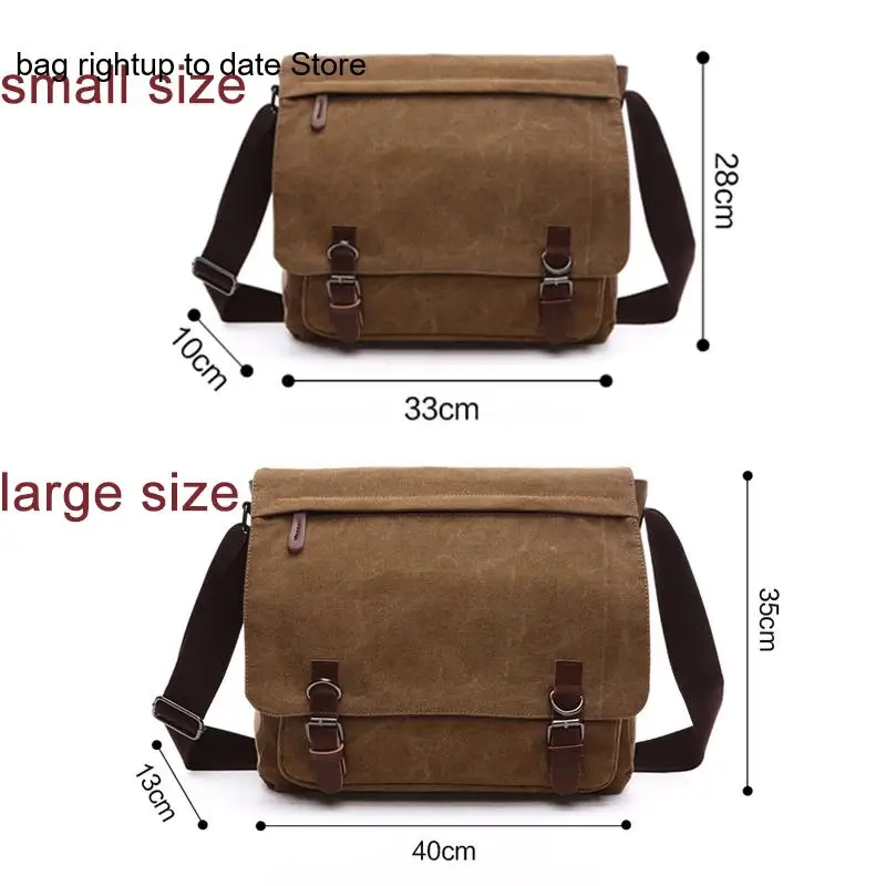 Versatile Canvas Bag Practical Business Korean Version Street Shoulder Crossbody Computer Bag for Men
