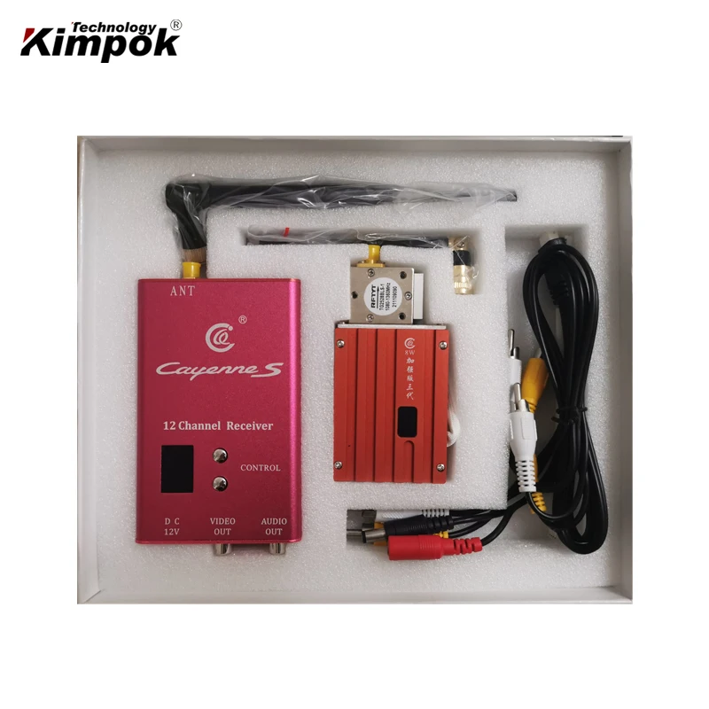 Imagem -06 - Remoto de Áudio e Vídeo Transmissor sem Fio e Receptor Segurança Proteção Militar Vídeo Remetente 1200mhz 1300mhz 15 15km