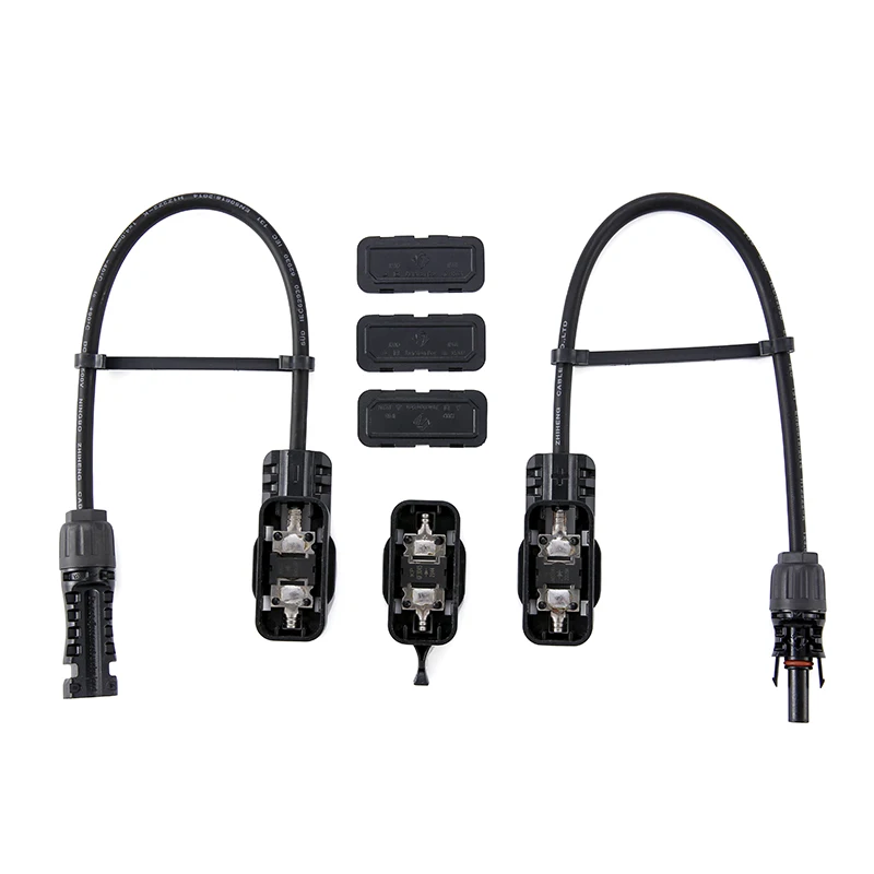 Groxhandel diodo Verhindern semi-gegenwanne kit scatola di giunzione pannello solare Photovoltaik pannello Stecker mit Stecker Kabel