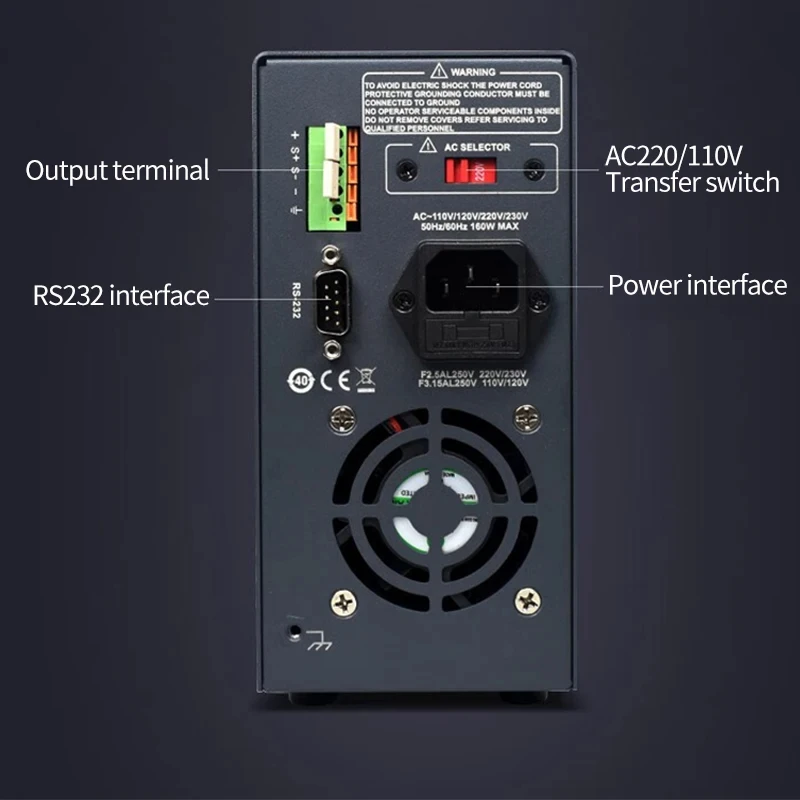 Switch adjustable DC stabilized power supply, constant voltage and constant current programmable stabilized power supply