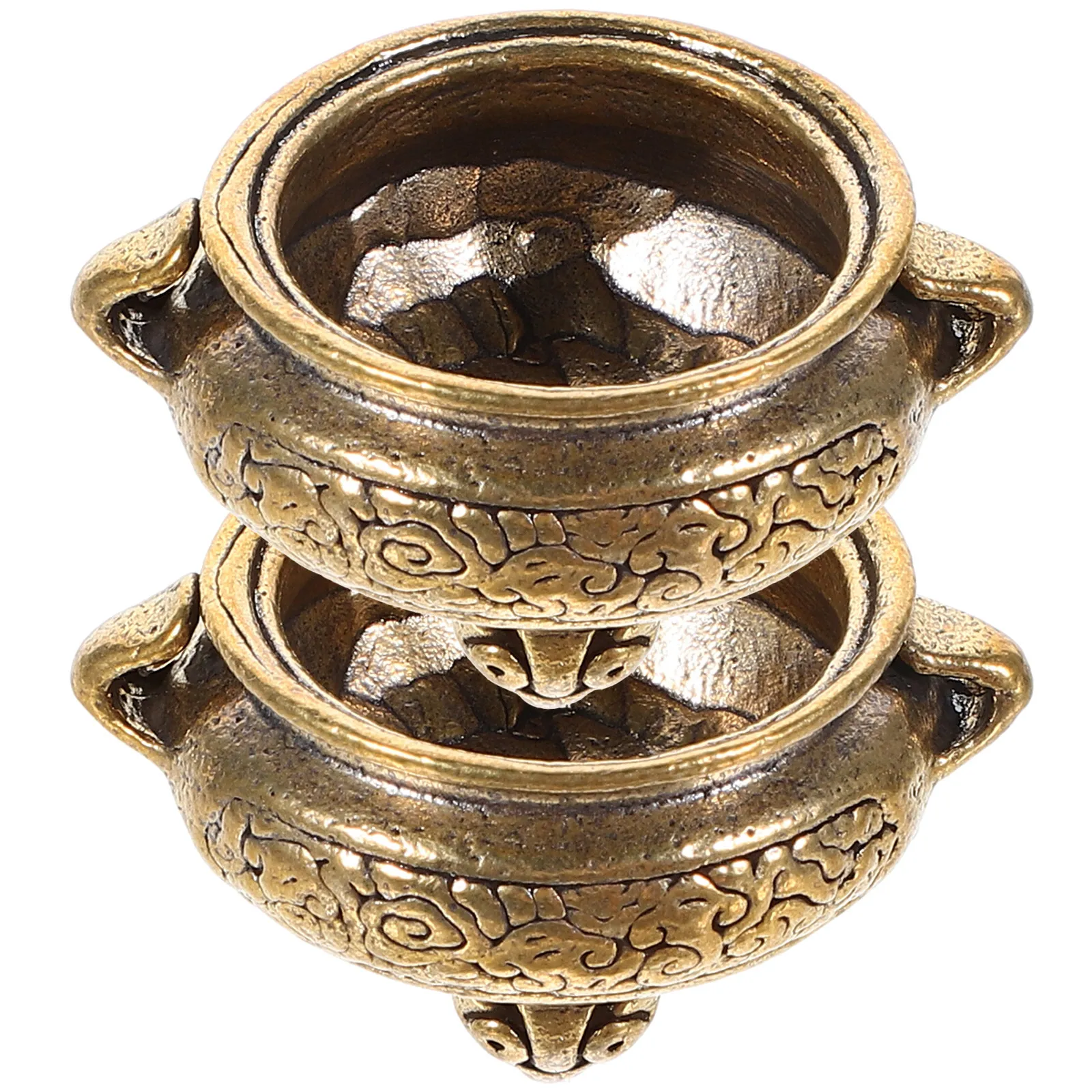 2 Pcs Cast Iron Aromatherapy Burner Holder Censer Fragrance Stick Stand Scented Diffuser Household Metal Insence
