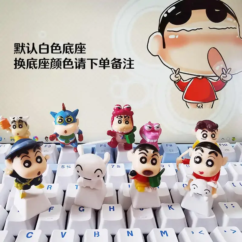 

kawaii Crayon Shin-chan Keycaps Cartoon Animation Creative MX Switch Mechanical Keyboard Keycaps Keyboard Accessories Jewelry