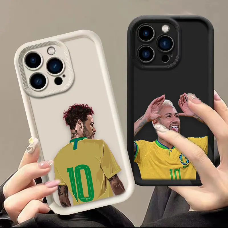 Football Player N-Neymar 10 Phone Case For Iphone Apple 17 AIR 16 16E 11 12 13 14 15 8 7 SE X XS XR Plus Pro Max Cover TPU Case view 2
