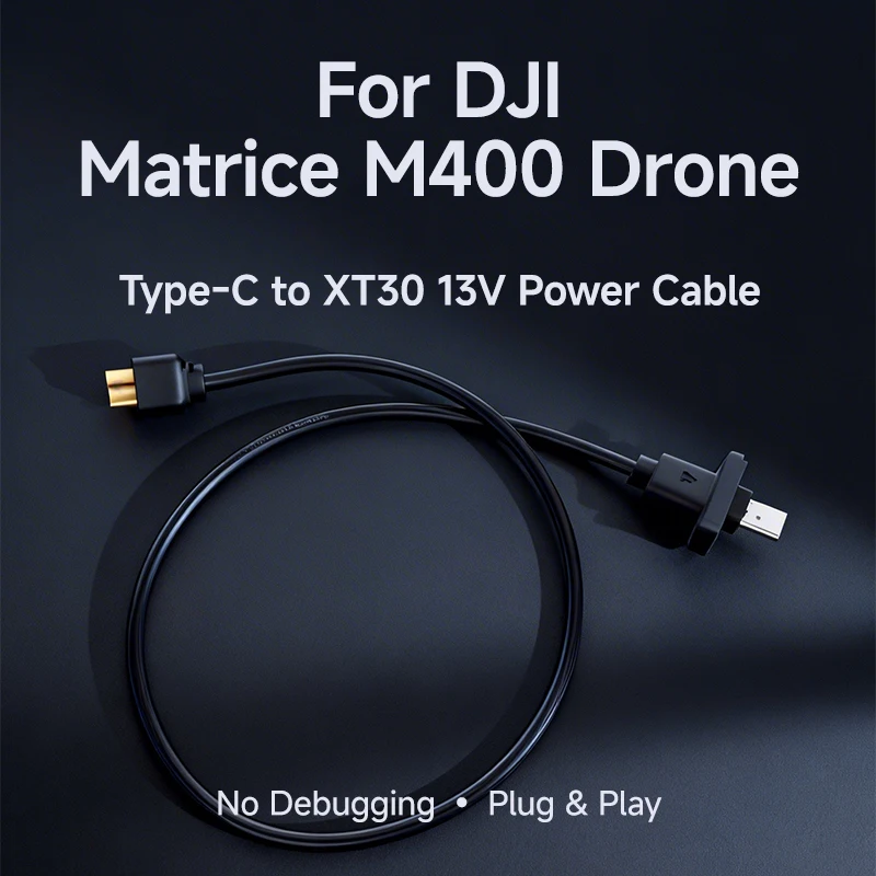 

13V Power Cable for DJI Matrice M400 Drone, Type-C to XT30 Power Supply, OSDK E-Port Serial Port, Plug & Play